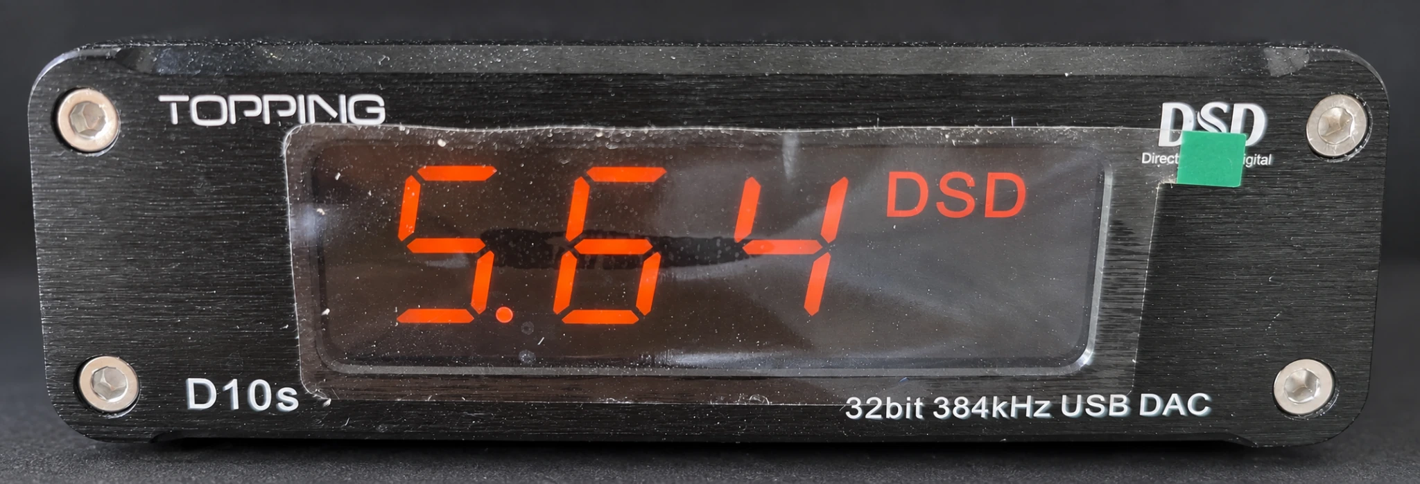 External DAC showing 5.64 DSD
