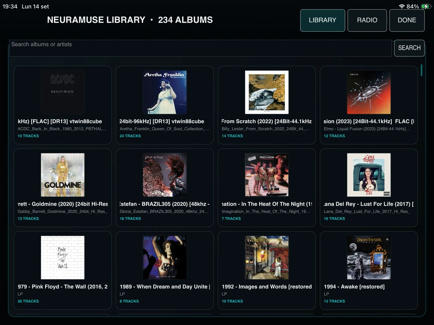 NeuraMuse for iPad Library